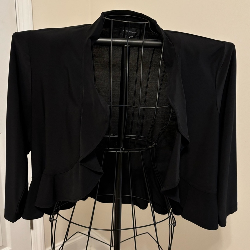 R&M Richards dressy bolero jacket. Cover arms or wear on cool nights.
